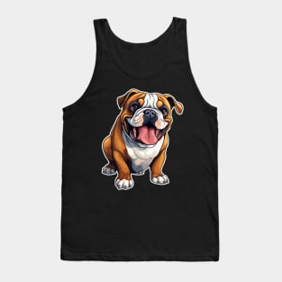 Cute Bulldog Dogs Funny English Bulldog Tank Top